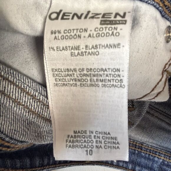 Denizen from Levis  Capri Blue Jeans Rear Button Flap Pockets - Picture 12 of 13